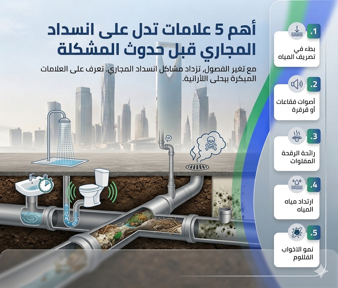 فني تسليك مجاري سعودي يستخدم أدوات الفحص والتشخيص الإلكترونية في أحد أحياء الرياض