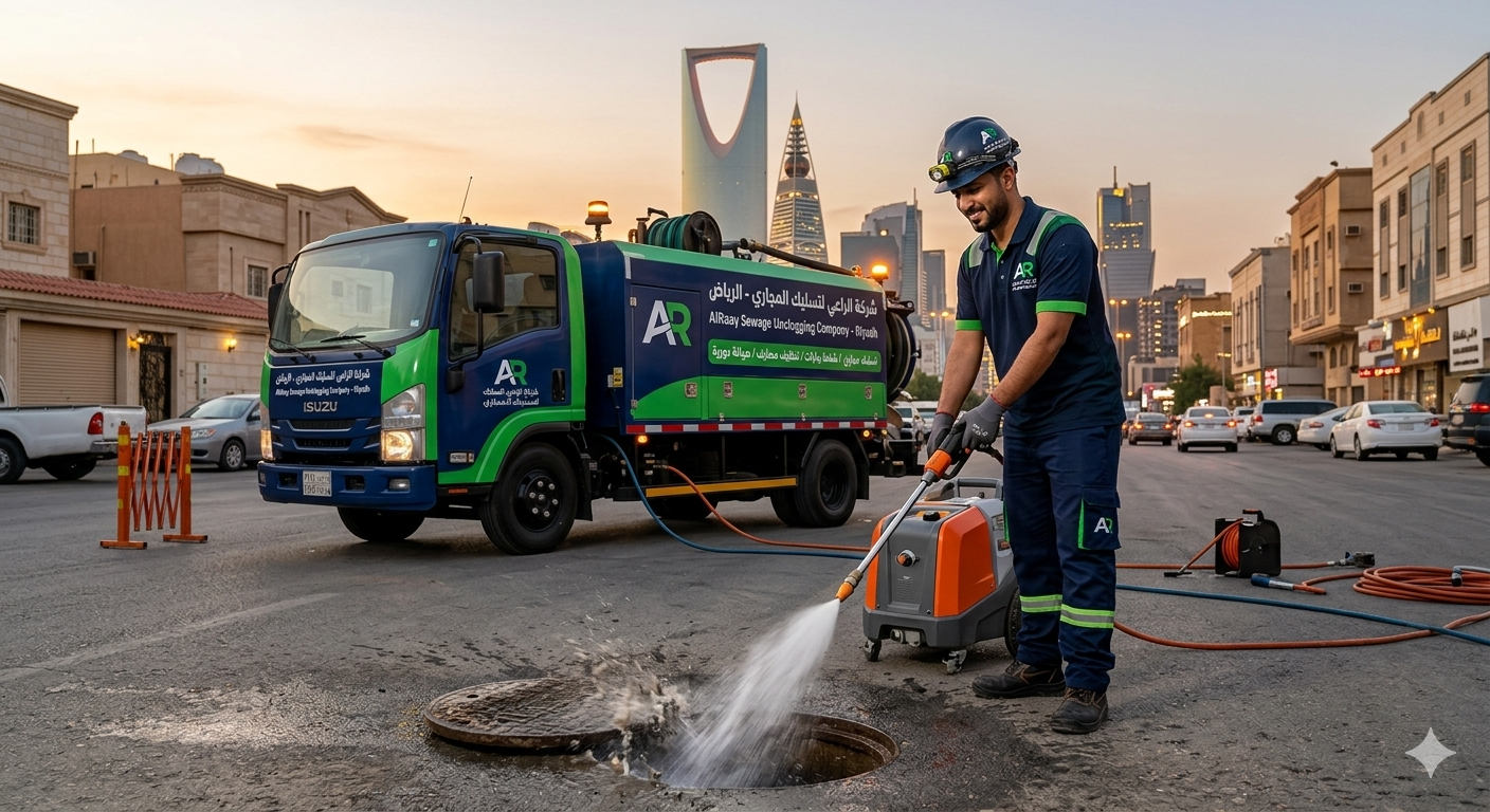 فريق شركة الراعي لتسليك المجاري بالرياض - أحدث الأجهزة